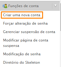 WHM - Account functions